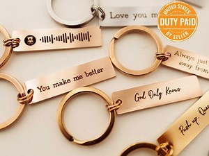 Personalized Keychain Song Code Gift Anniversary Our Song Code Gift Keychains Customized Birthday Gift Personalized Song Gift for Him Custom - Etsy