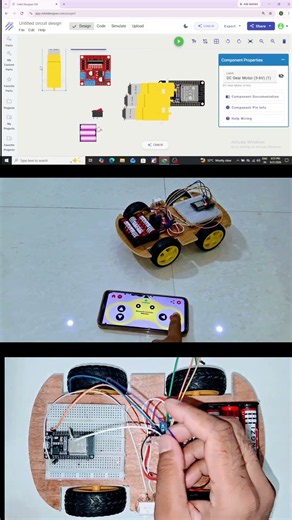 🚗 ESP32 Bluetooth Control Car 🤖🔥 | Smartphone Controlled Robot Car | Arduino Titan #shorts
