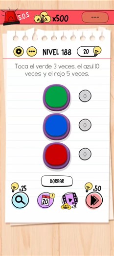 Nivel 188 Brain test