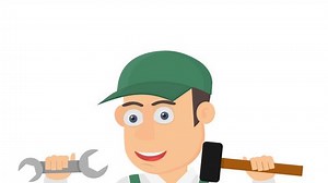 Repairman Animation Greeting Worker Tools Alpha Stock Footage Video (100% Royalty-free) 3502739743 | Shutterstock