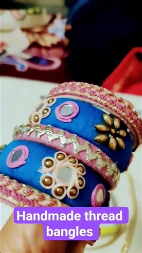 handmade threads bangles | diy bangles #thread #banglescraft #diy #artandcraft