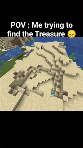 Minecraft POV: Me trying to get that Treasure 😭#minecraft #gaming #shorts #shortsfeed
