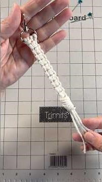 How To Make A Macrame Square knot Keychain #macrame #macrametutorial #macrameknots