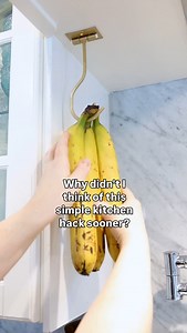 Say goodbye to bruised bananas! This clever little adhesive banana hook is one of my favourite kitchen finds. We've had it for a few months now and I love that it keeps our bananas fresher way longer, helps them ripen evenly, and frees up counter space too. Today’s your LAST chance to grab it on SALE! Trust me, once you stick this baby under your cabinet, you’ll wonder how you ever lived without it. Comment "banana" or visit https://geni.us/hFlf to shop this find before the deal’s gone! #TheDIYM
