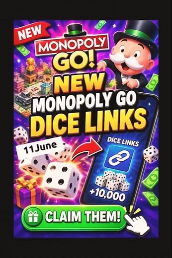this is how you find New monopoly go dice rolls links for june ! 🎲✅🆕 #monopolygo