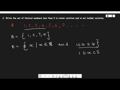Set Builder Notation