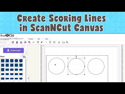 Brother Scan n Cut Tutorial: Creating Scoring Lines Using the Dashed Pattern in ScanNCut Canvas