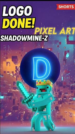 🎨 I Built My Subscriber’s Logo in Minecraft Pixel Art! 🧱🔥