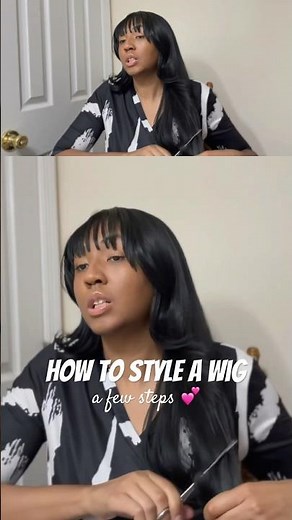 How To Style A Wig For Beginners | Wig Styling For Beginners Tips + How To Style A Wig With Bangs