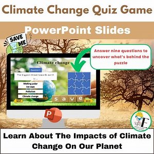 Earth Day Activity: Climate Change Quiz Game | Interactive PowerPoint Slides