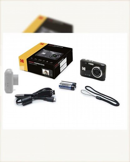 KODAK PIXPRO Friendly Zoom FZ45-BK 16MP Digital Camera with 4X Optical Zoom 27mm Wide Angle and 2...