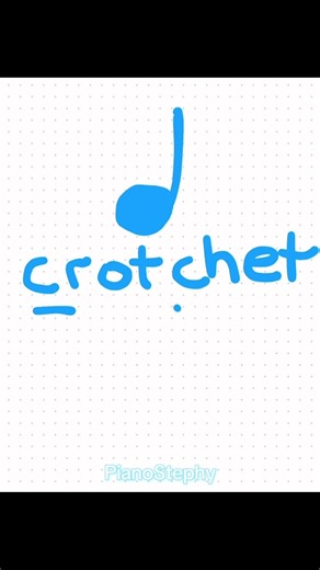How to draw Crotchet music note #musictheorylessons #musicnote #piano