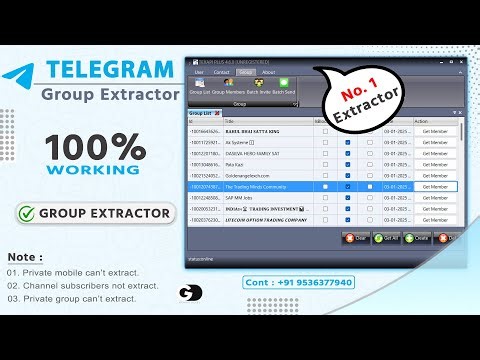 Telegram group members scraper | telegram group grabber - 2025