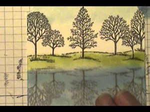 Stampin' Up! Lovely as a Tree Reflection Technique w/Dawn O