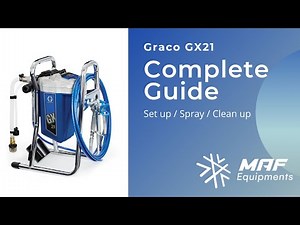 Graco GX21 - Complete guide - Set-up / Spray / Clean-up.