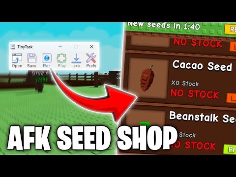 HOW to AFK MACRO in GROW A GARDEN with TINY TASK *NEW BEST METHOD*
