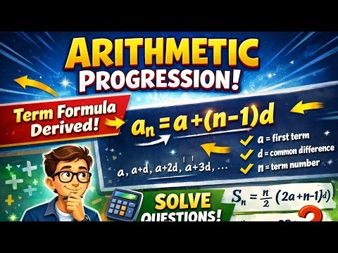 Arithmetic Progression Made Easy! | Deriving the Term Formula & Solving Exam Questions