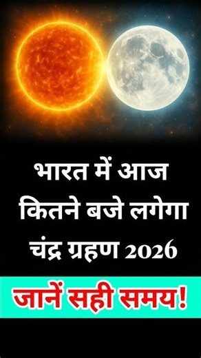 What time will the lunar eclipse be visible in India? Chandra grahan time in India #grahan #chand...