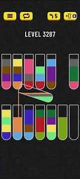 water sort puzzle level 3287