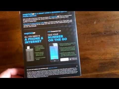 Magic Jack Go Faxing Calling Long and Local Internet Unboxing Set Up Instructions
