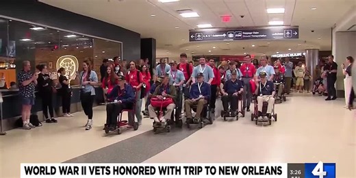 World War II vets honored with trip to New Orleans