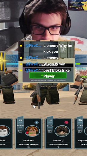 W Unboxing or NO? 💀 Bro only has 1 viewer #bloxstrike #counterblox #gaming #roblox