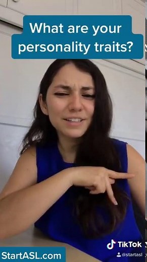 Personality traits in American Sign Language (ASL)
