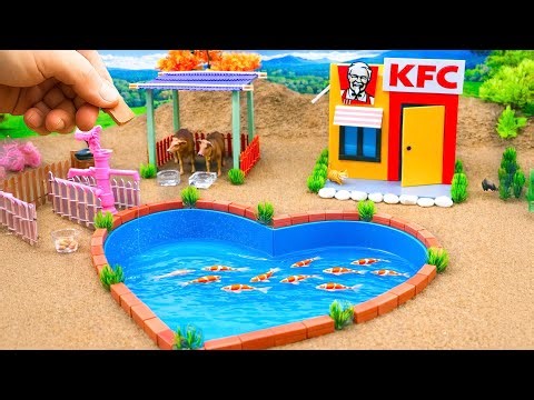 Mini DIY Tractor Builds a Fun Mini Farm | Relaxing and Happy Construction Project