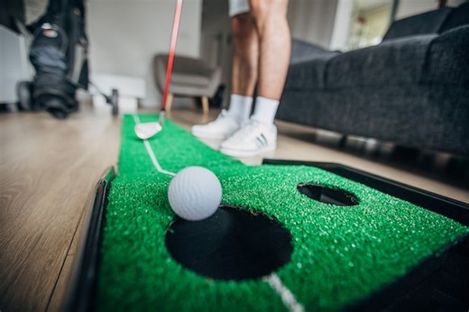 Yes, you can practice your distance control while putting indoors. Here’s how.