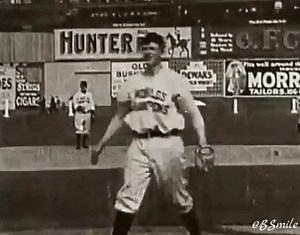 36 reactions · 21 shares | Legendary pitcher Christy Mathewson warms up at the Polo Grounds, NYC (1906) Great view of the train moving above the outfield billboard ads for whiskey...and check out that New York Giants "World's Champions" jersey! | Baseball by BSmile | Facebook
