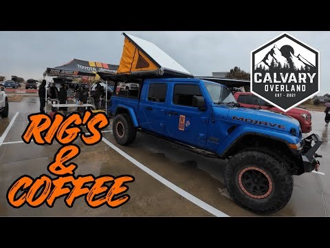 Calvary Overland's Rigs & Coffee. Tested out the new Alu-Cab in the rain.