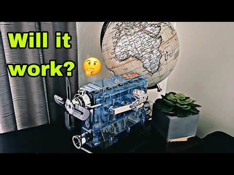 Building a model, straight 4 cylinder engine by machine works - easy and fun 👍🏾😁