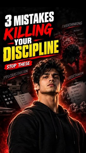 3 Mistakes That Are Destroying Your Discipline 😱 #youtubeshorts #discipline #motivation #selfcare