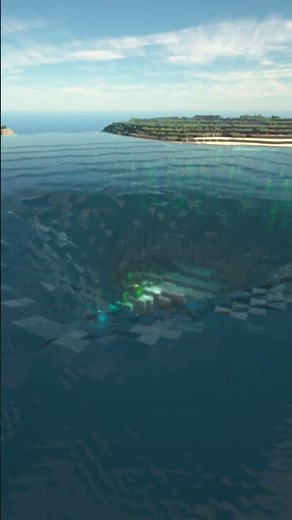 Realistic Minecraft graphics volcanic eruption RTX #Shorts