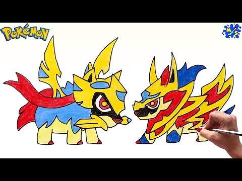 How to Draw Zacian and Zamazenta || Pokemon Sword and Shield