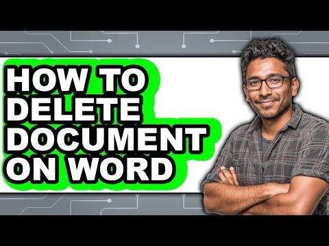 How to Delete Document on Word (updated)