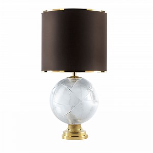 Mercurio Big Round Transparent Crystal Table Lamp