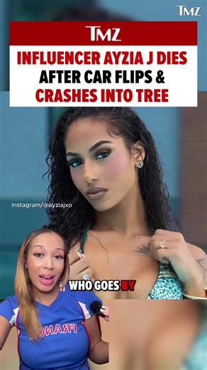 Influencer Ayzia J has died after police say her car flipped and crashed into a tree in a tragic accident. 🕊️💔