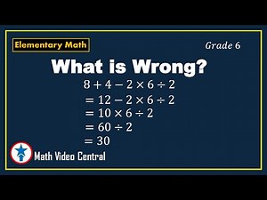 Order of Operations | Elementary Math-Grade 6