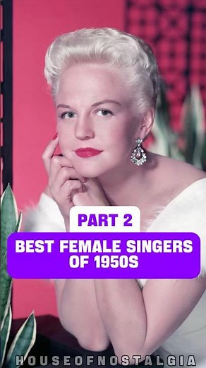 Best Female Singers Of 1950s #1950s #50s #oldies #nostalgia #music
