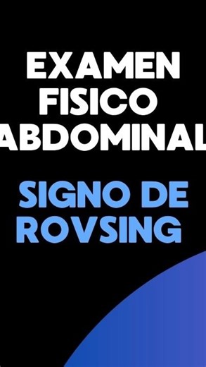Antonio Dawson on Instagram: "Signo de Rovsing - Examen físico abdominal #semiología #medicina"