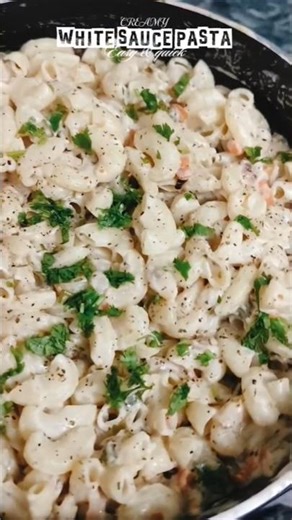 !!Aama swada!! White sauce pasta 🍝🤤 #streetfood #foodie #cooking #recipe