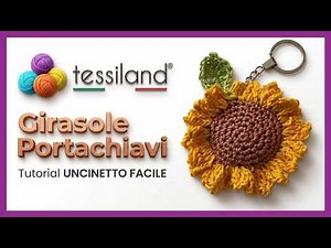 Make Your Own Crochet Sunflower Keychain [🆓 Ad-Free]