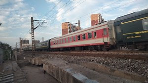 【双重好货】K7707附挂轨检WX25T999530 京局京段HXD3D0057担当本务