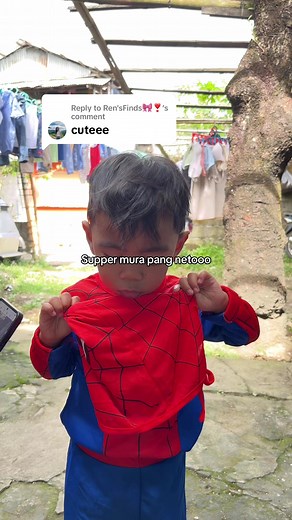 Replying to @Ren'sFinds🎀❣️ Thank you pooo 😊 #spidermancostumeforkids #spidermancostumeforbaby #spiderman #costumeforkids