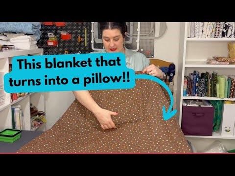 Half Pillow, half quilt - A "Quillow" Tutorial