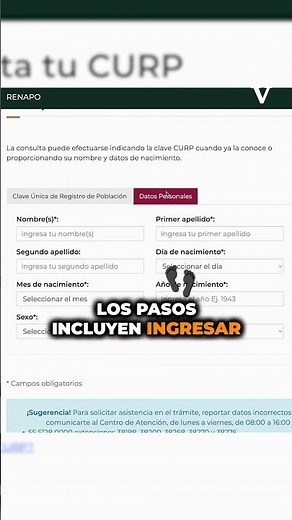 ¿Sabes cómo sacar la CURP en línea?