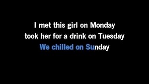 Karaoke 7 Days - Craig David - CDG, MP4, KFN - Karaoke Version