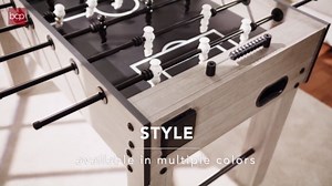 Best Choice Products Large 54in Full-Size Foosball Table for Home, Game Room w/ 2 Balls, 2 Cup Holders - Gray