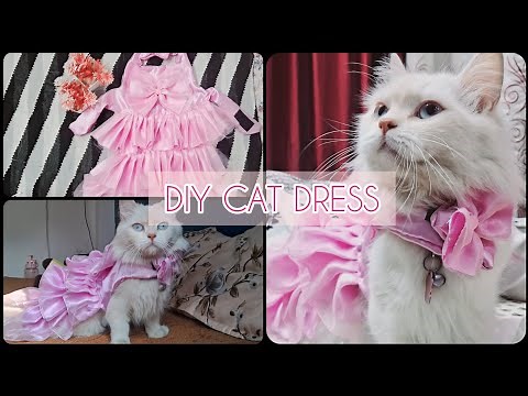 DIY Cat Dress at Home - Fun & Easy Step-by-Step Tutorial..Cutting and stitching‪@Snowlife1626‬